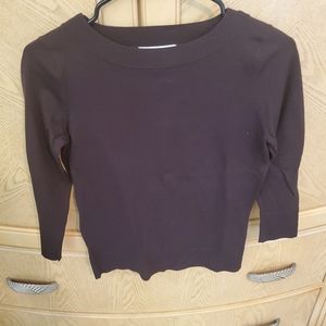 Ann Taylor brown light weight 3 quarter sleeve sweater. xs. Excellent condition